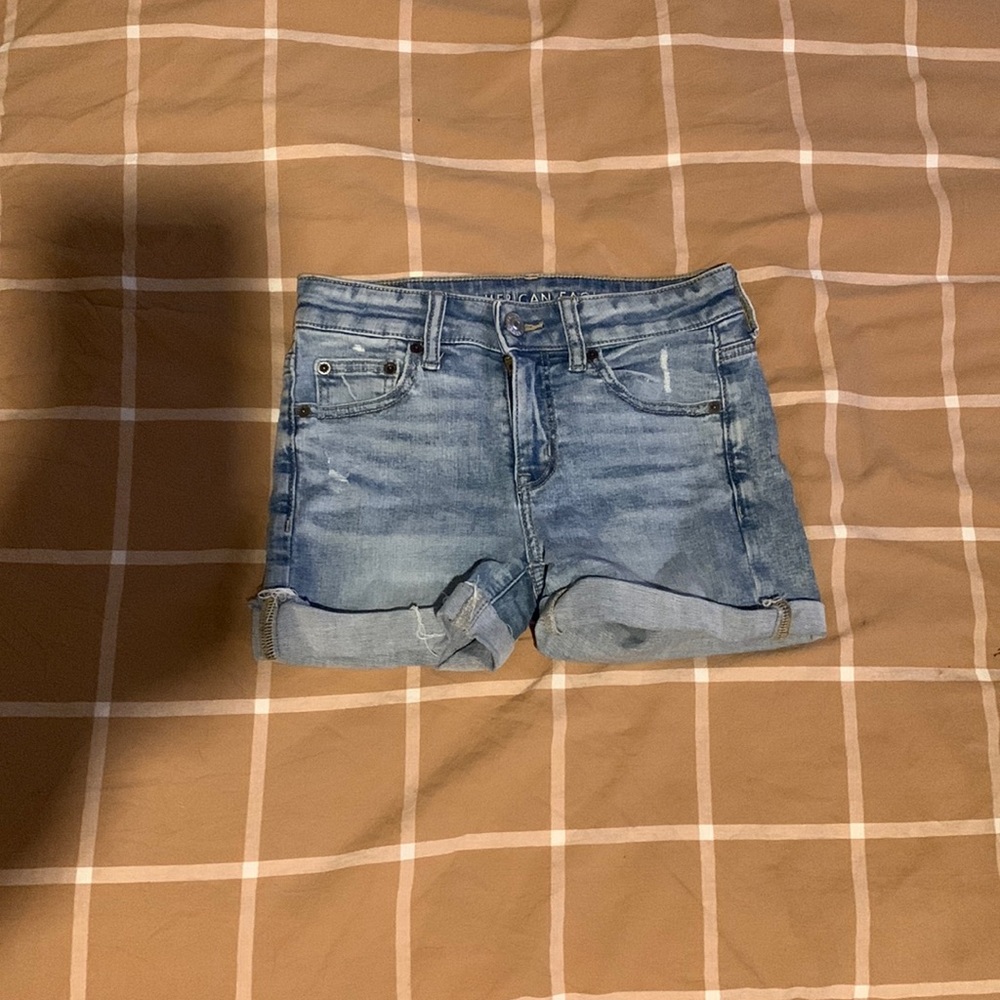 Light Wash Blue Jean Shorts